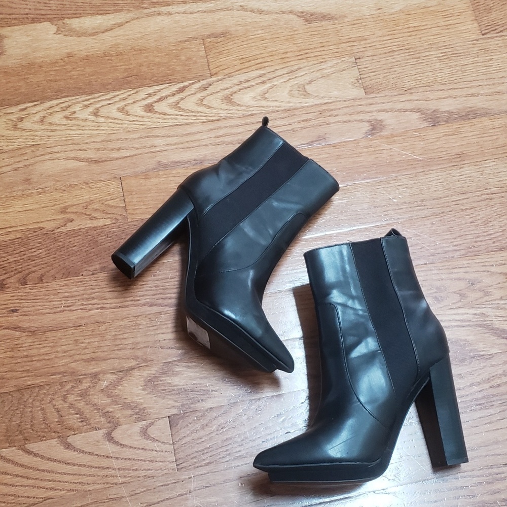 zara trafaluc black booties